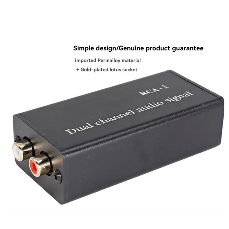 M16K-RCA-1 Audio Common Ground Isolator Anti-Noise Filter Electrical Flow Sound Elimination Noise Filter