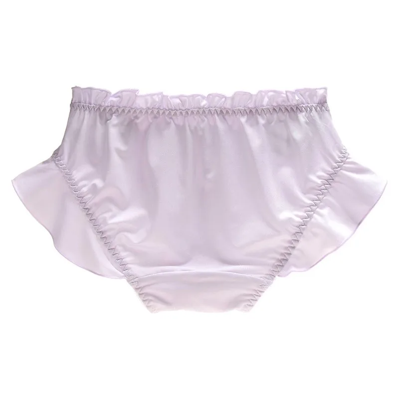 Women Milk Silk Smooth Cute Lovely Sweety Panties Lace Lolita Ruffle Ribbon Bow Elasticity Underwear Breathable Candy Color - Image 5