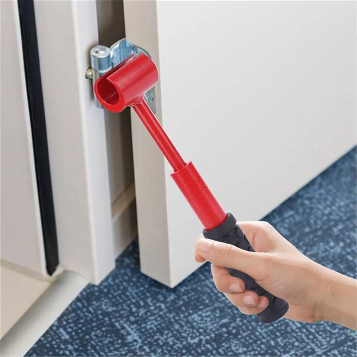 【BAAQ】 Door Hinge Repair Spanner with Ergonomic Grip Hinge Bender Wrench Door Hinge Adjustment Tool Kit for Cabinet Alignment