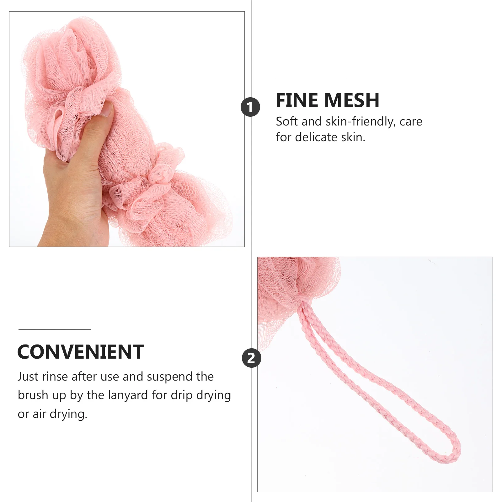 

5pcs Long Strip Bath Towels Adult Bath Flowers Shower Towels Eco-Friendly Lightweight Body Shower Towel Back Scrub Towel For