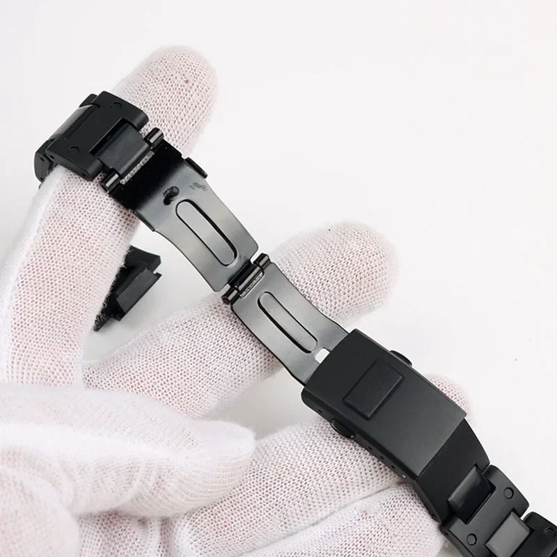 High Quality Black Plastic Steel Watchband Watch Strap For Casio G-SHOCK DW5600 GW-M5610 GA-2100 GM2100 DW-6900 Series Bracelet