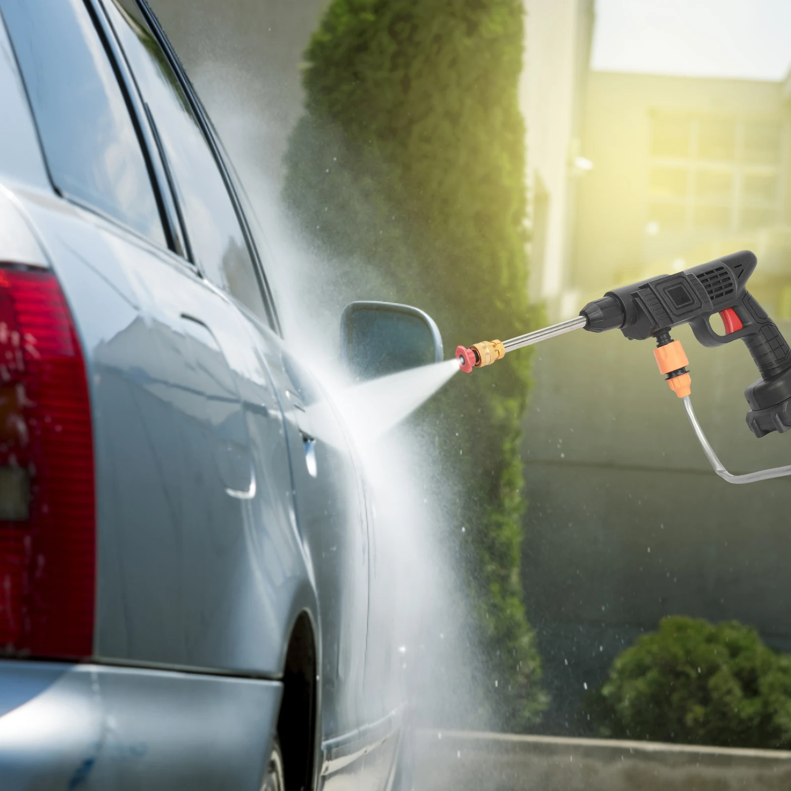 

Cordless High Pressure Car Washer Car Wash Spray Water Gun Car Water Cleaning Machine for 24V Pressure Battery-powered