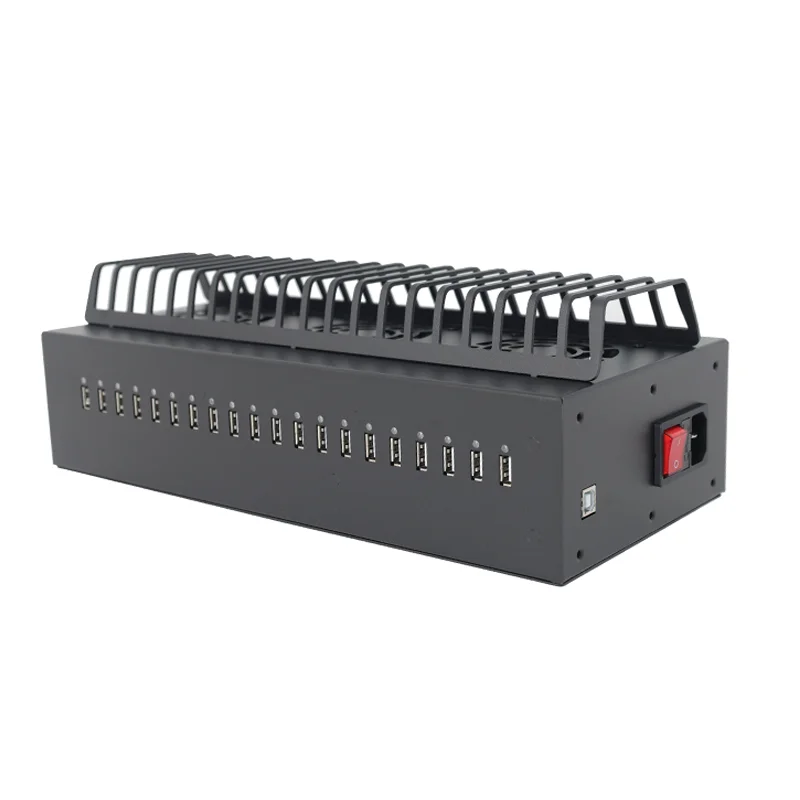 20 USB Ports Box Phone Farm USB Hub Android Control Box Batch Synchronization Control Unified Management Smartphones