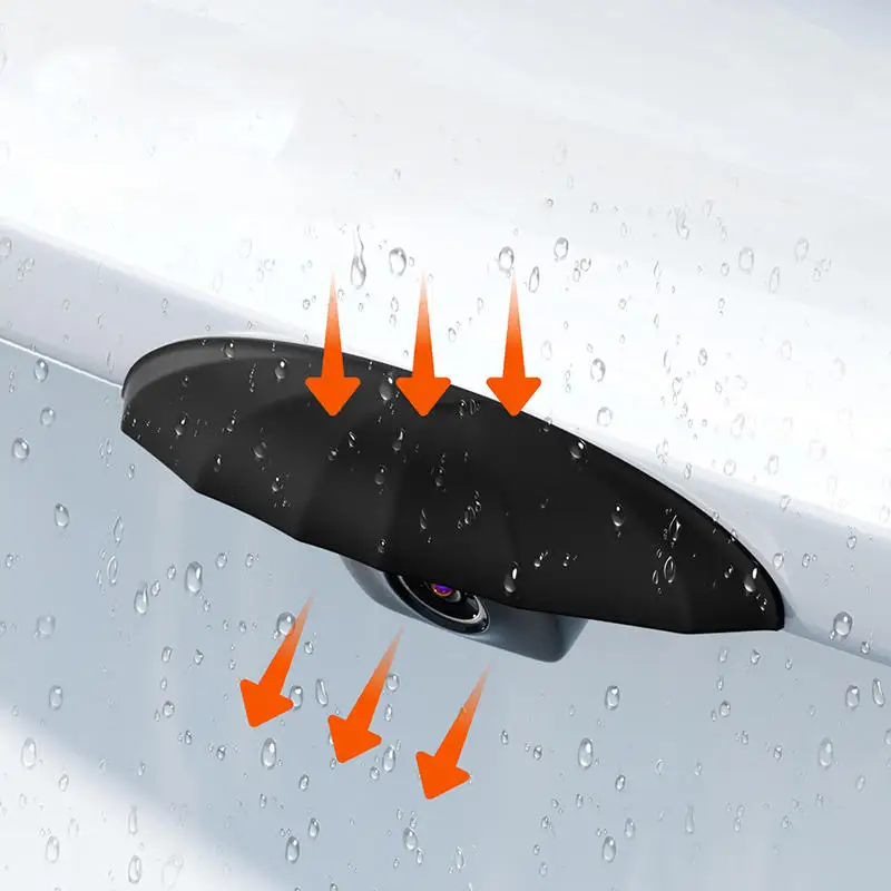 Car Reversing Rear Camera Rain Cover ABS Rain-Proof Car Reverse Camera Rain Shade Cover Waterproof Shield Car Exterior Accessory