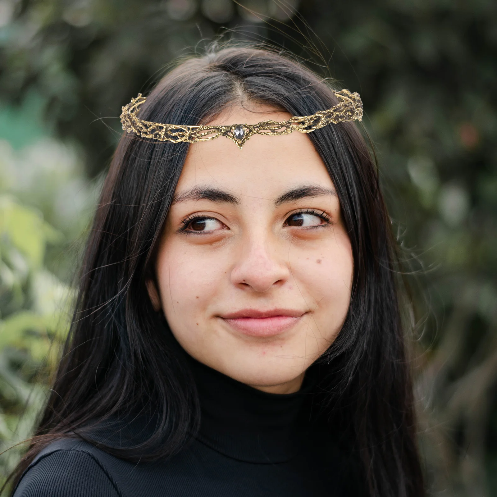 

Retro Birthday Party Favor Decorative Crowns Shiny Glitter Crown Versatile Hairstyle Fit Halloween Wedding Celebration