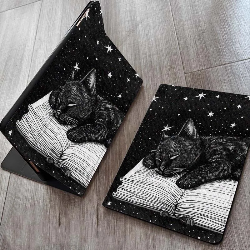 

Black Cat Moon Art For OPPO Realme Pad Air X 10.36 11 Inch Tablet Case