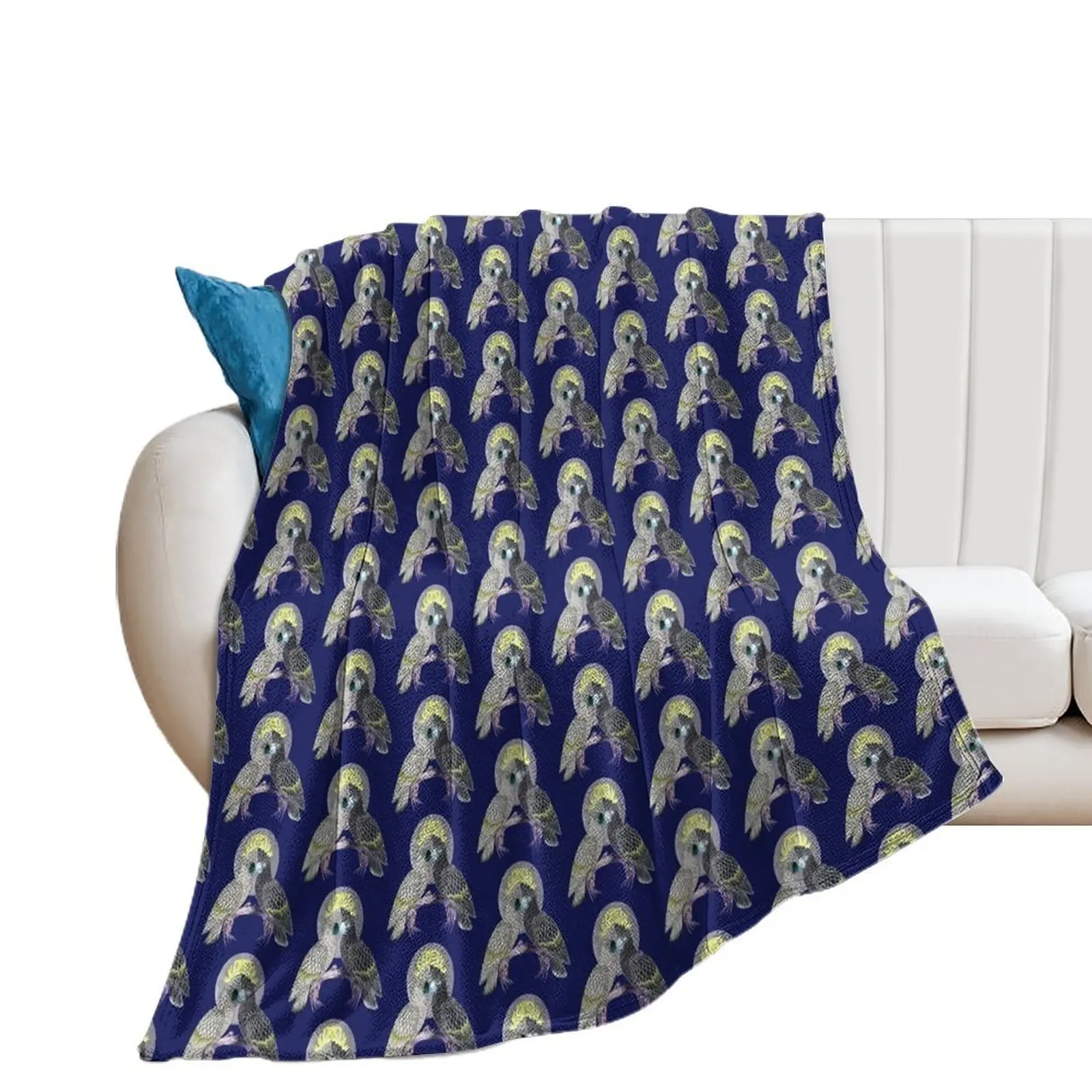 Yin Yang Cockatoos Throw Blanket Single Plaid on the sofa Large Winter beds Blankets