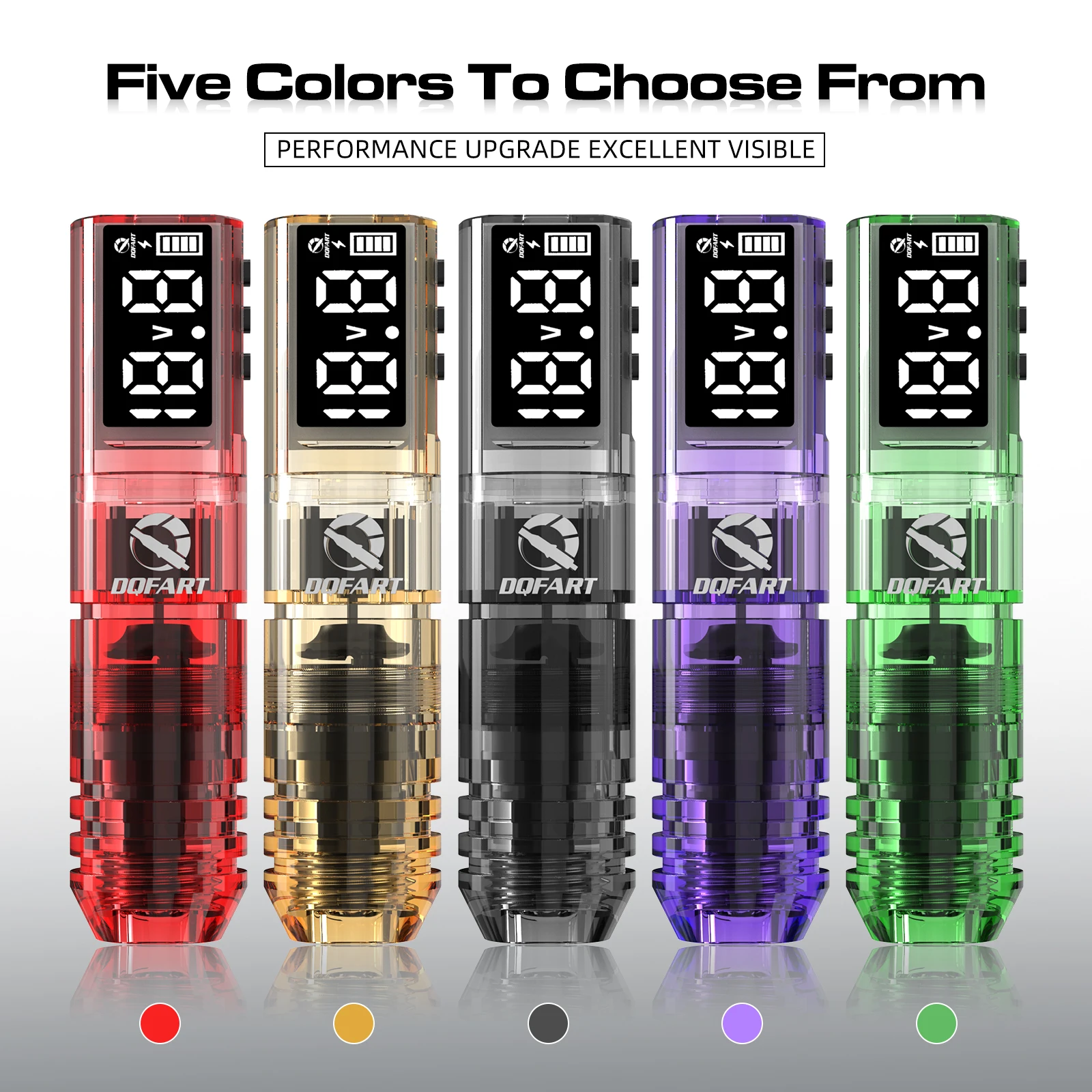 DQFART Neues kabelloses Tattoo-Maschinen-Set, Tattoo-Nadeln, Tattoo-Tintenbecher, Tattoo-Stift, geeignet für Tattoo-Anfänger, Tattoo-Künstler