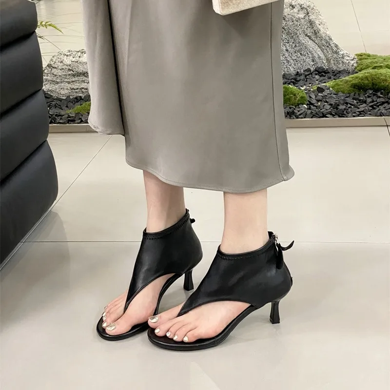 Ladies Sandals Booties Women Pumps Flip Flops High Heels Modern 2024 Summer Slides Fashion Party Boots Peep Toe Female Shoes