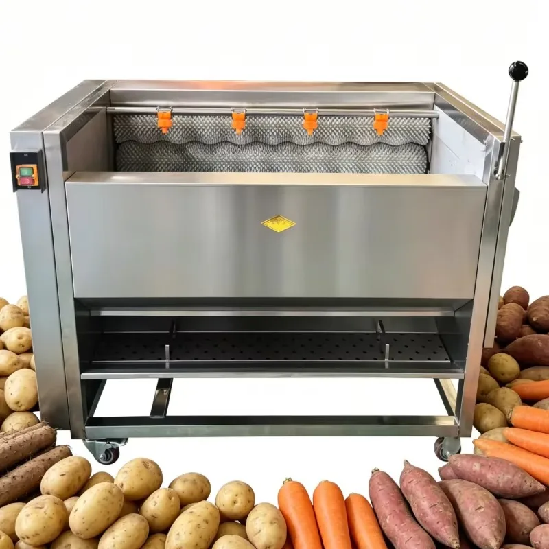 Full Automatic Industrial Potato Washing and Peeling Machine Hot Sale Commercial Fruit and Vegetable Washing Machine