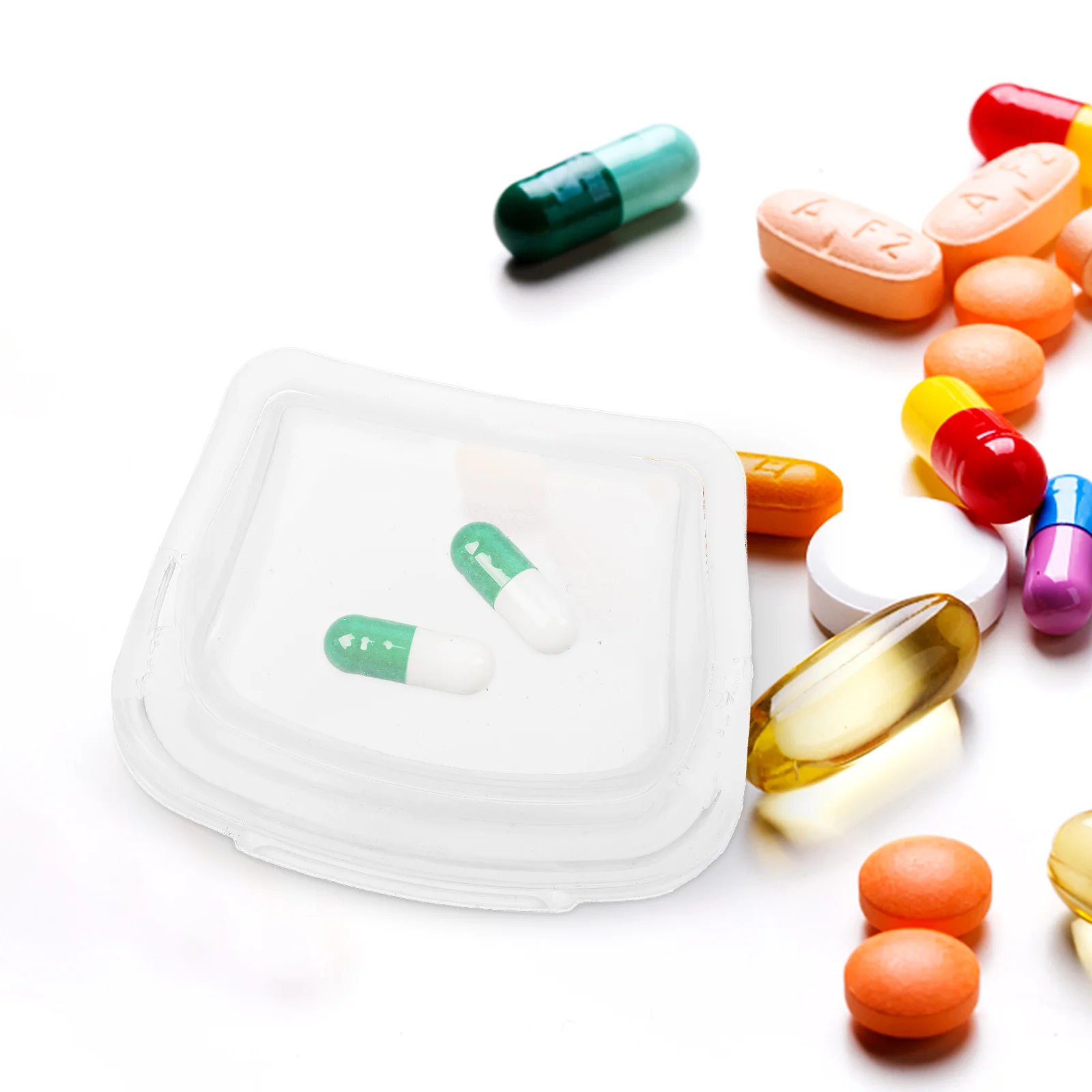 

Портативная силиконовая сумка для лекарств, 50 мл, прозрачная многоразовая дорожная сумка для лекарств, мини-прозрачный органайзер, сумка для лекарств