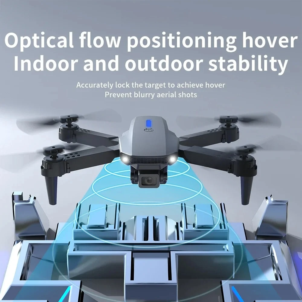 4K E88Pro drone with 1080P dual HD camera foldable WiFi FPV RC helicopter for aerial photography and gifting ﻿