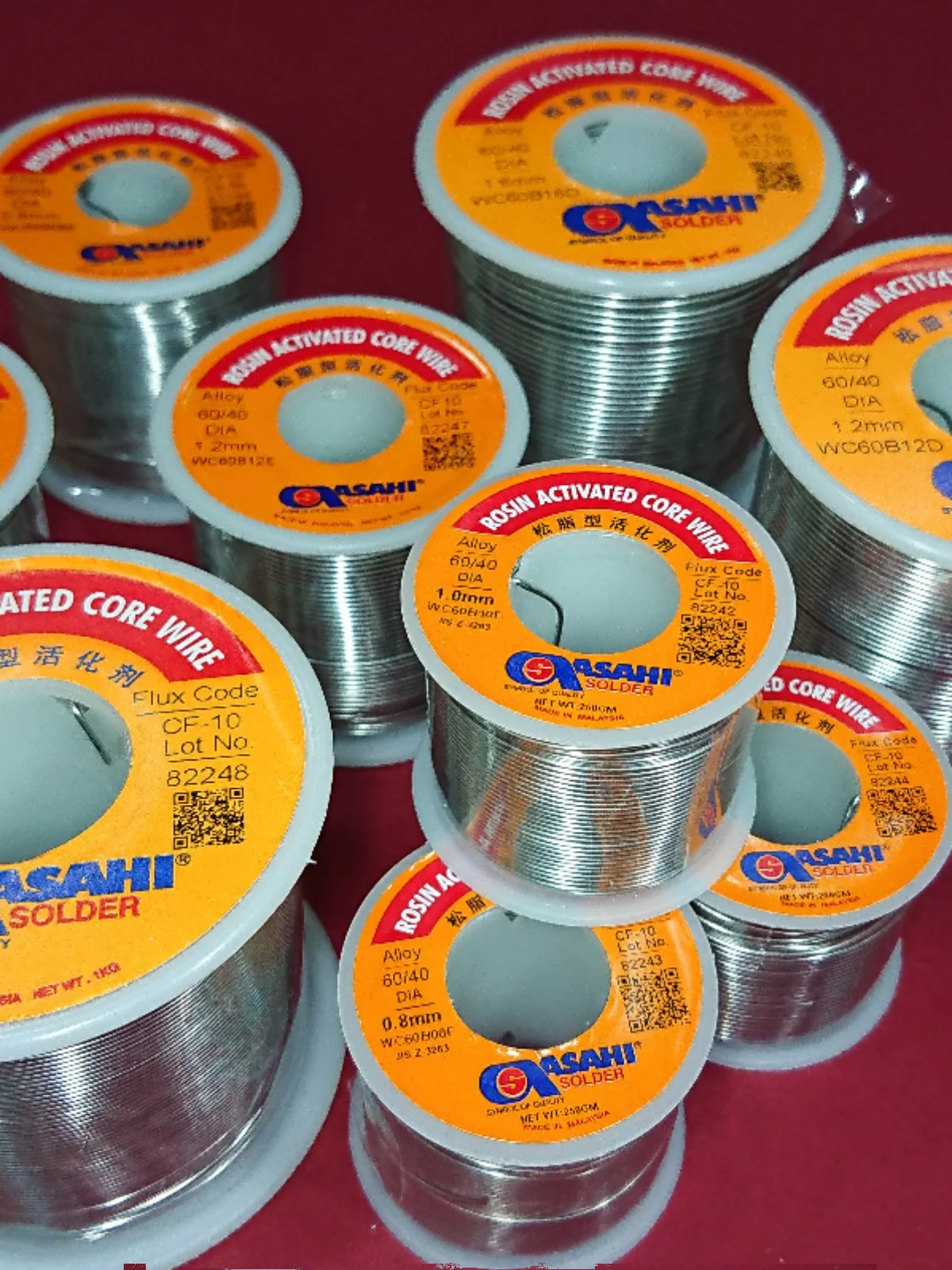 Original QASAHI soldering wire 60/40 wire diameter 0.8mm 1.0mm 1.2mm 200g imported soldering wire low melting point soldering