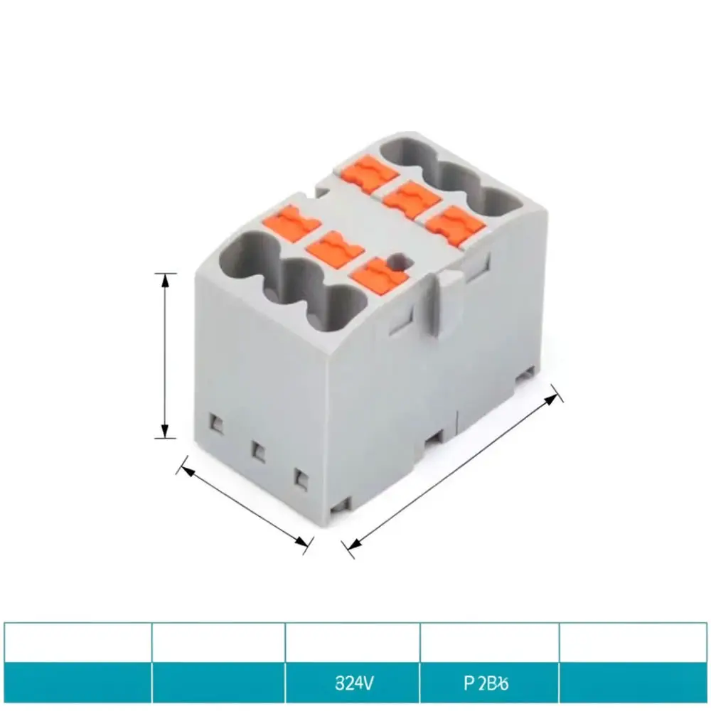 For For Huicong KV225 Electrical Terminal Connector Industrial Wire Distribution Block Din Rail Mount Modular Accessory Kit