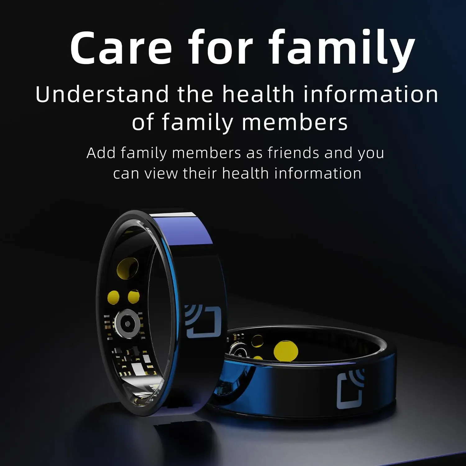 

Heart rate blood oxygen exercise health sleep automatic monitoring R20 ceramic smart ring with NFC access control