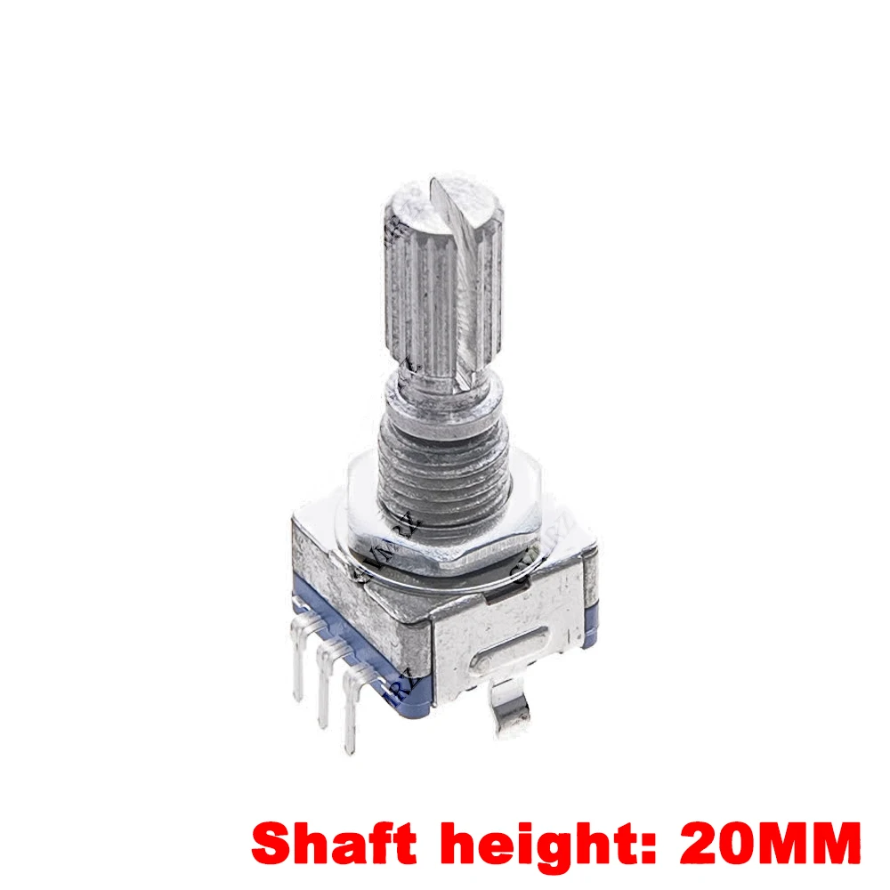 5PCS EC16 EC12 EC11 Rotary Encoder Knob Set 15mm/20mm with Nut Washer Half Shaft Plum Shaft DIY Electronics Parts