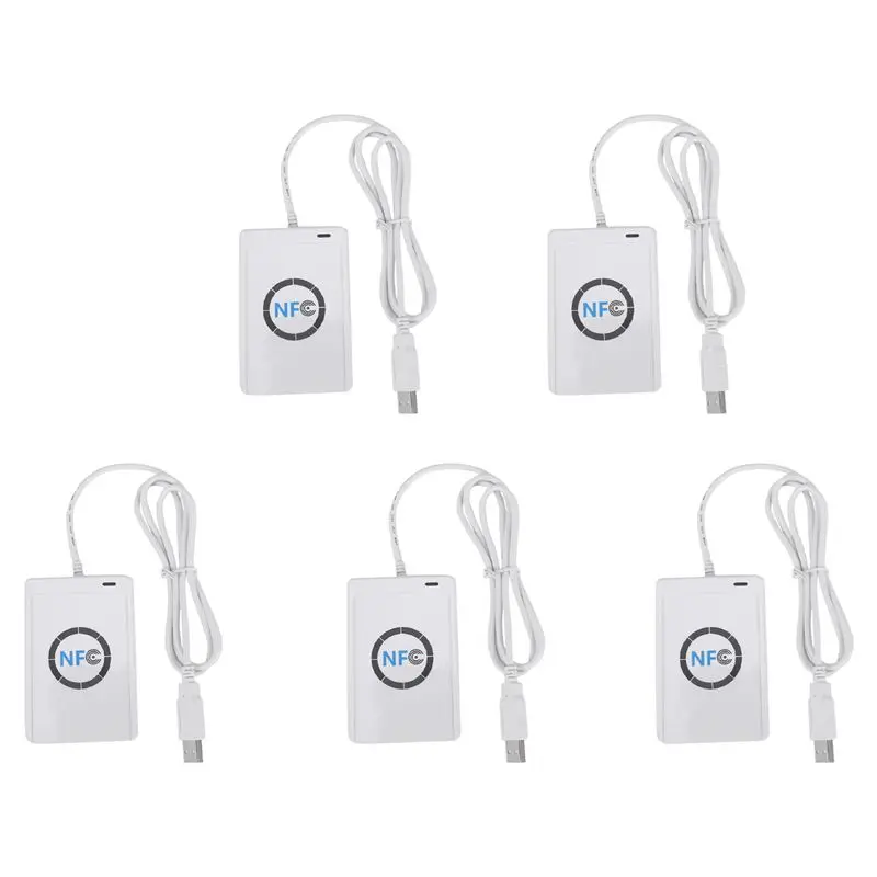 5X USB Card Reader Writer ACR122U-A9 China Contactless RFID Card Reader Windows Wireless Reader