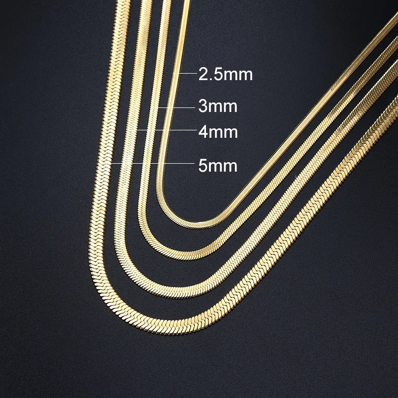 Homme Snake Blade Chain For Men Stainless Steel Men\' Necklaces Punk Hip Hop Choker Neck Chains Minimalist Jewelry Gift Wholesale