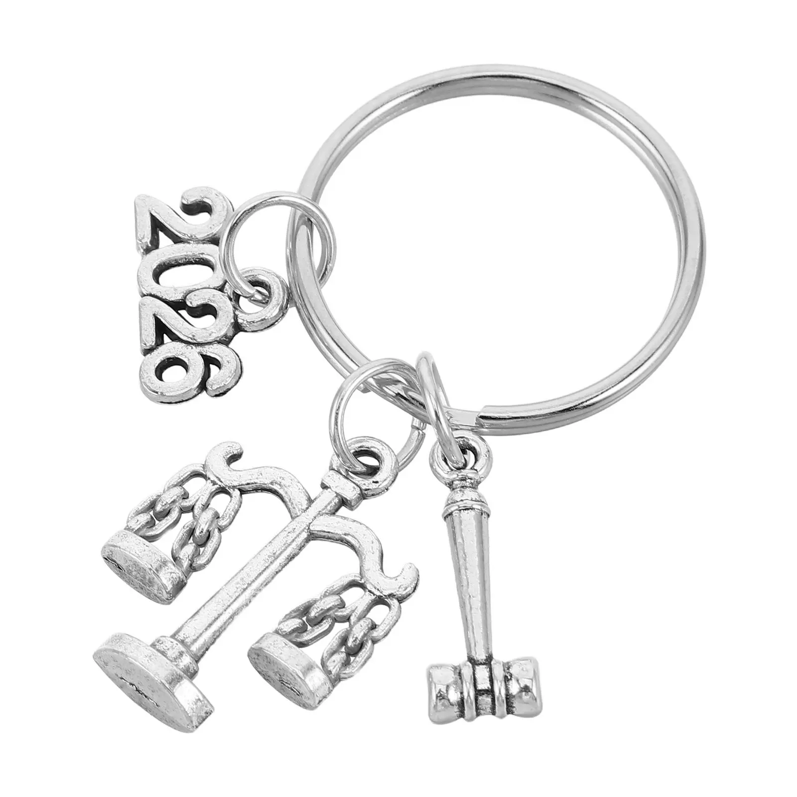 Metal Lawyer Keychain Justice Scale Gavel Book Charms Bag Purse Keychain Accessories Law Student Gift Bag Pendant