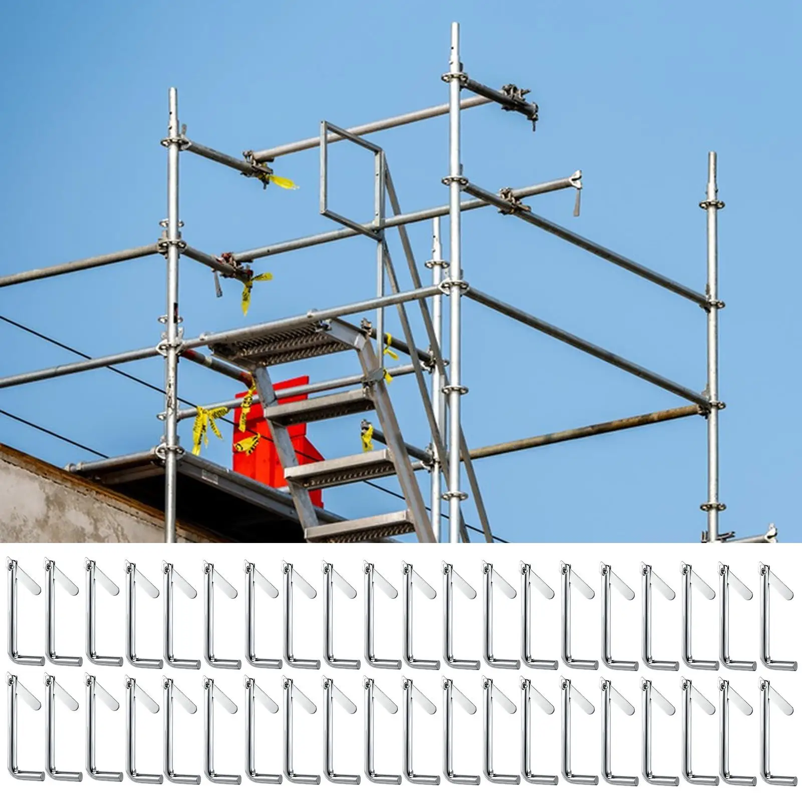 

Scaffolding Accessories Galvanized Toggle Fasteners 20 Pieces Detachable Scaffold Locking Pins For Contractors Builders