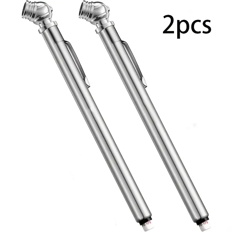 2pcs Portable Universal Tire Air Pressure Gauge Pen Checker Test Car Vehicle Motor Tire Pressure Barometer Monitor System Supply