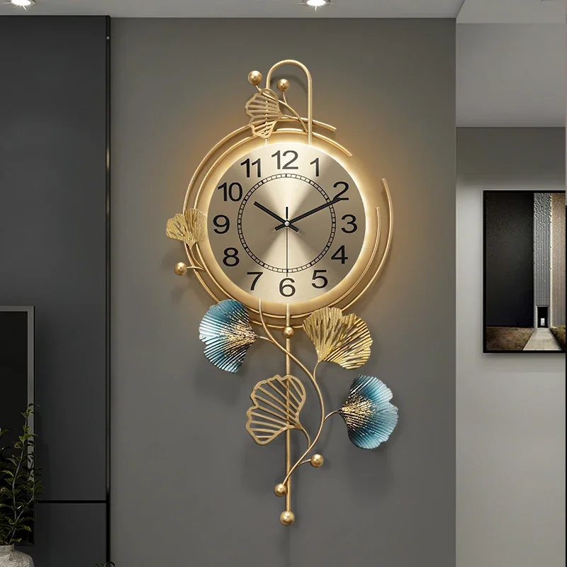 Design Art Mural Wall Clocks Led Creative Large Living Room Luxury Nordic Wall Watch Minimalist Horloge Murale Home Decoration