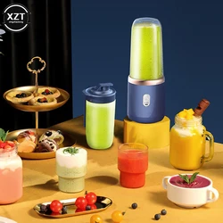 Mini Portable 400ml Electric Fruit Juicer USB Charging Lemon Orange Fruit Juicing Cup Smoothie Blender Machine Kitchen Appliance