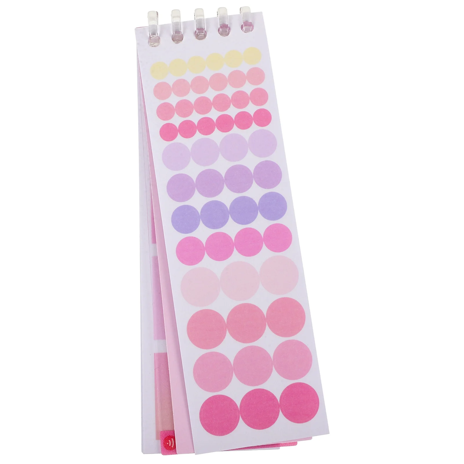 

1 Book Gradient Memo Pads Compact Portable Note Stickers for Office School Scrapbook Wall Fridge Computer Surface Decoration
