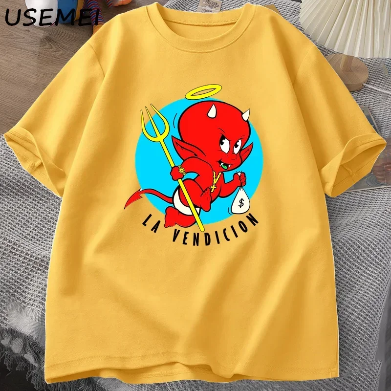 Unisex La Vendicion T-Shirt La Mafia Del Amor Tshirt Men Women Music O Neck T-shirts Male Harajuku Tops Streetwear Cotton Tees