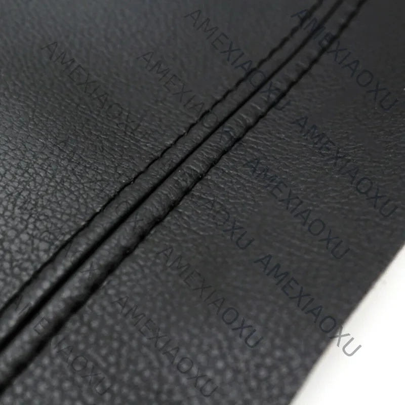 

AMEXIAOXU Комплект из 4 черных кожаных накладок на панель подлокотников для 4-дверных моделей с левым рулем (LHD) для Jetta Golf MK5 2005-2010, с инструментами для установки