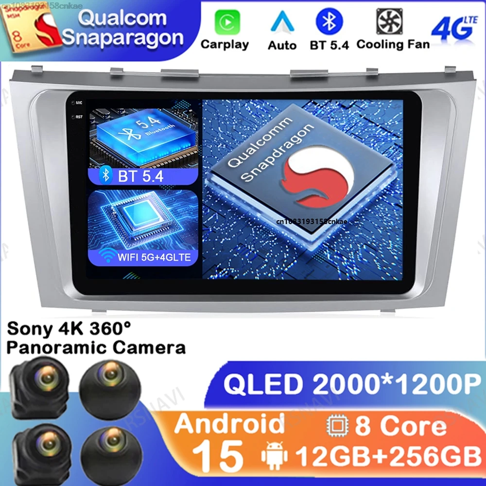 

Android 15 For Toyota Camry 7 XV 40 50 2006-2011 DVD Wireless Carplay Auto Navigation Autoradio GPS Multimedia Viedo Player DSP