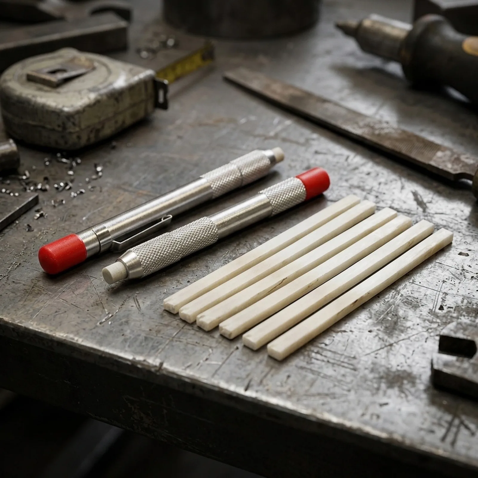 Soapstone Pen Set for Precise Marking Welding Accessories Tools for Various Industries Secure Fixation and Durability