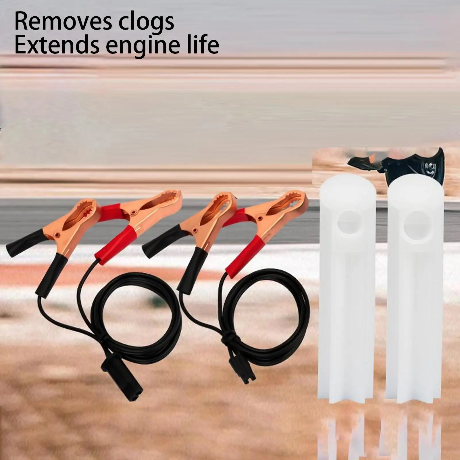 Kit di pulizia per iniettori Kit di strumenti per la pulizia Adattatore per scarico iniettori automobilistici con cavo di prova per veicoli per la cura preventiva del camion SUV