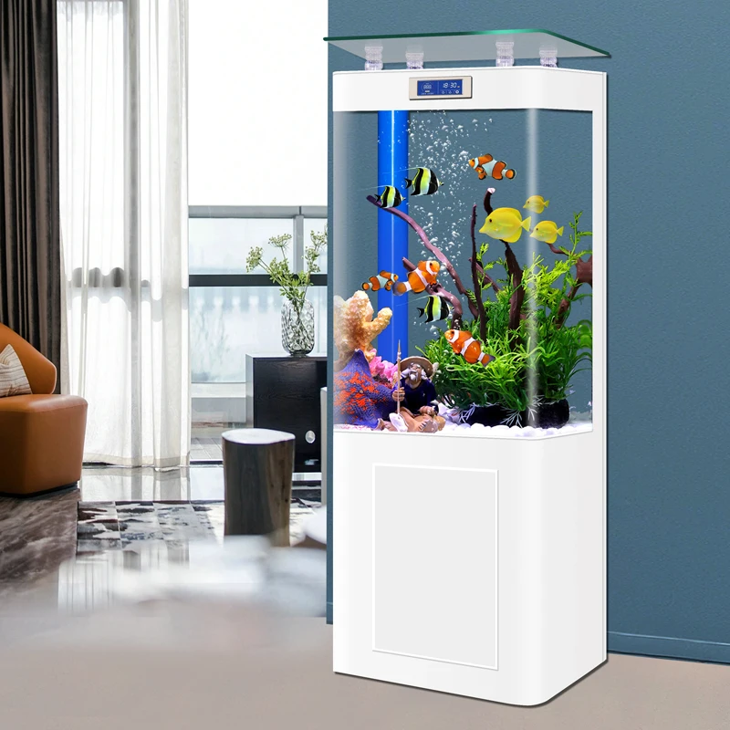 Fish tank household vertical bottom filter, small and medium-sized filtration oxygen generator, ecological water-free