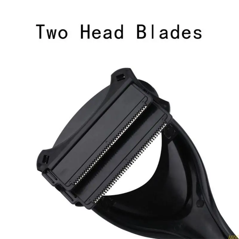 A0NC Men Manual Back Hair Shaver for Head Blade Trimmer Body Leg Removal for Razor
