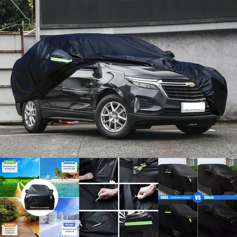

Всепогодные автомобильные чехлы для Chevrolet EQUINOX 6-в-1, водонепроницаемые, пылезащитные, устойчивые к ультрафиолетовому излучению, снегозащитные, устойчивые к царапинам