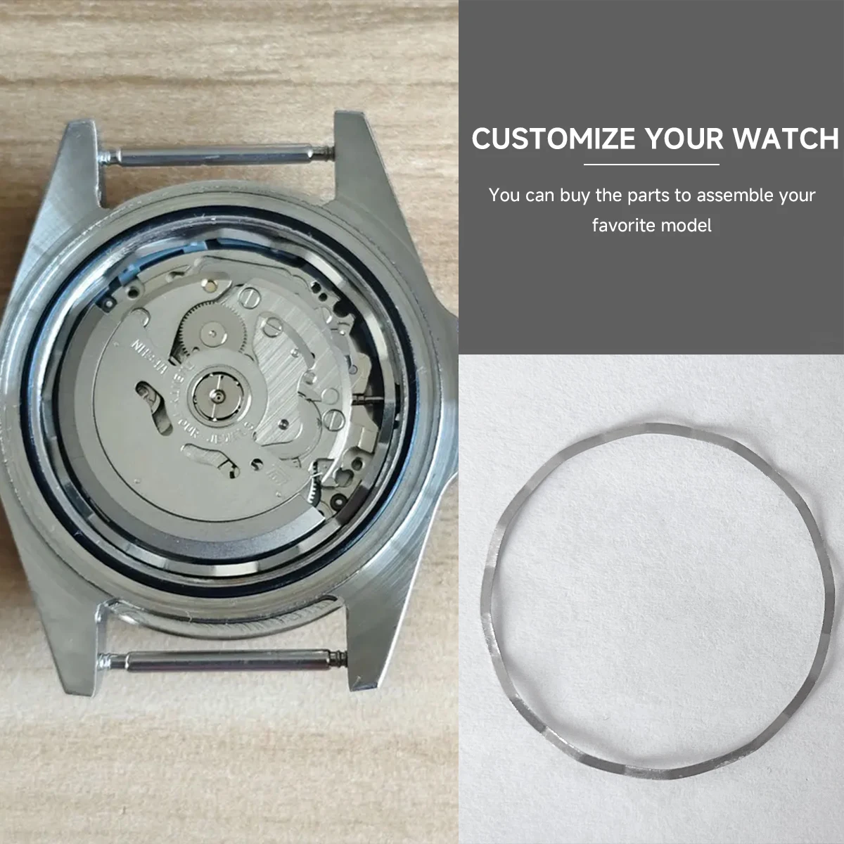 Anillo espaciador especial para movimiento NH35 NH36, cubierta interior de Metal de 29,5mm, anillo fijo para movimiento mecánico NH35A, 1-10 Uds.