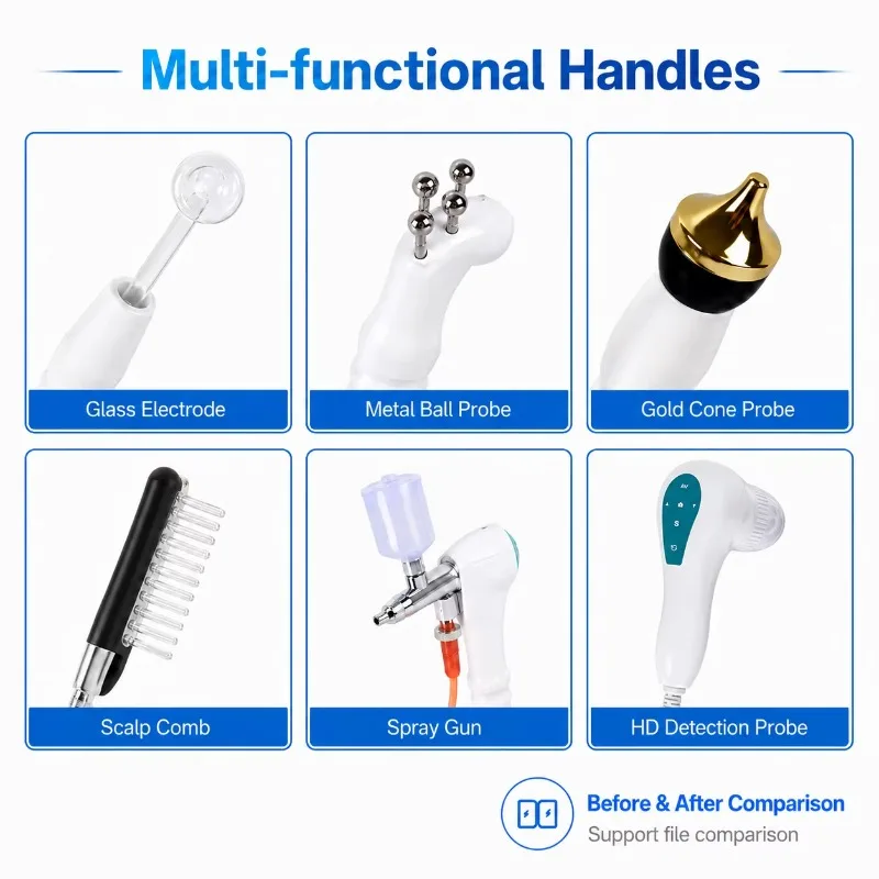 7 in 1 Multifunctional Analyzer Scalp Hair Analysis Loss Treatment Massager 200X Camera Beauty Machine