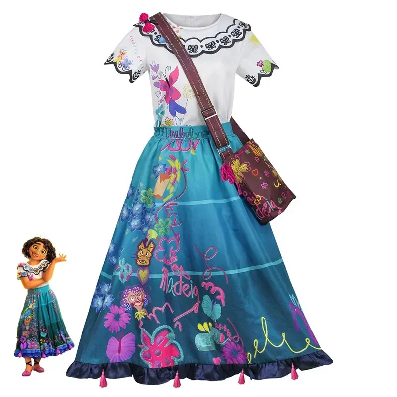 Encanto Cosplay Kostüm Erwachsene Karnevals-Uniform Anime Halloween Party Kostüme Damen Spiel Anime Cos JK Kleid