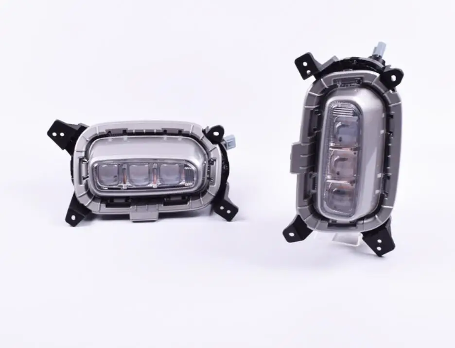 Bumper mobil Sportage KX3 lampu depan KX3 lampu siang hari KX 2020 ~ 2021y DRL aksesoris mobil lampu depan LED untuk KX3 lampu kabut