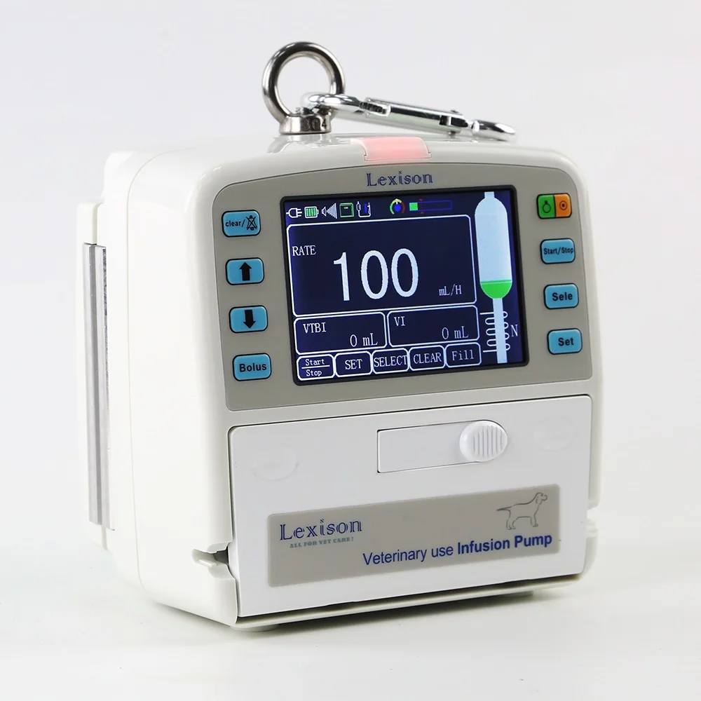 Lexison PRIP-E300V 24 Months Warranty Cheap Price Veterinary IV Infusion Pump with Fluid Warmer Heating Function for Animal Use