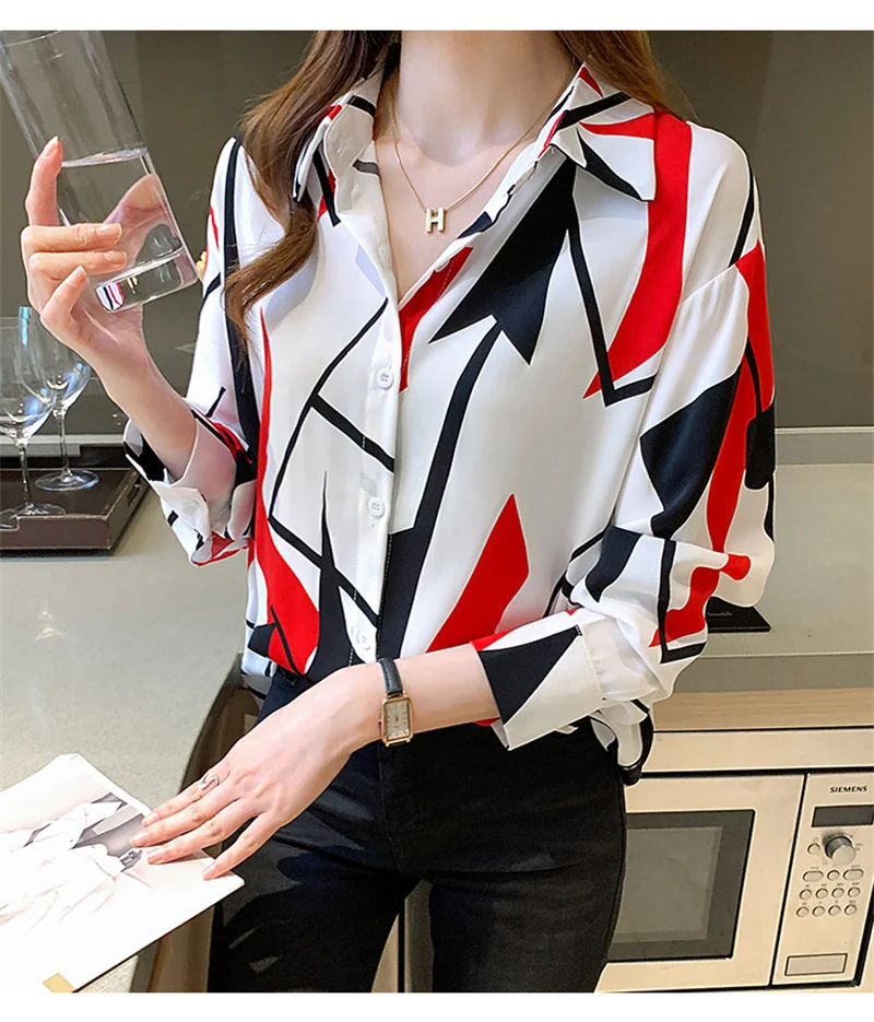 Camisas E Blusas Long Sleeve Shirts Tops Summer Office Elegant Blouses Women Chemisier Femmes Chic Streetwear Y2K Clothes