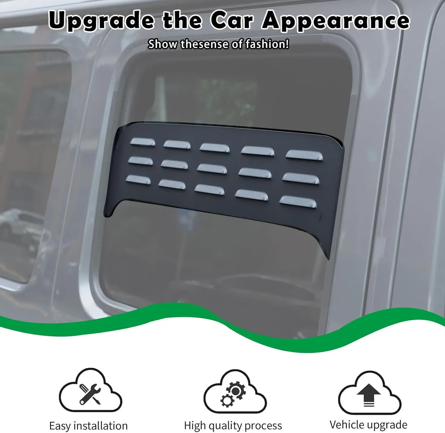 

Aluminum Alloy Car Rear Window Air Vents Ventilation Shutters Cover For Mercedes-Benz G-Class W464 2019-25 Trim Car Accessories