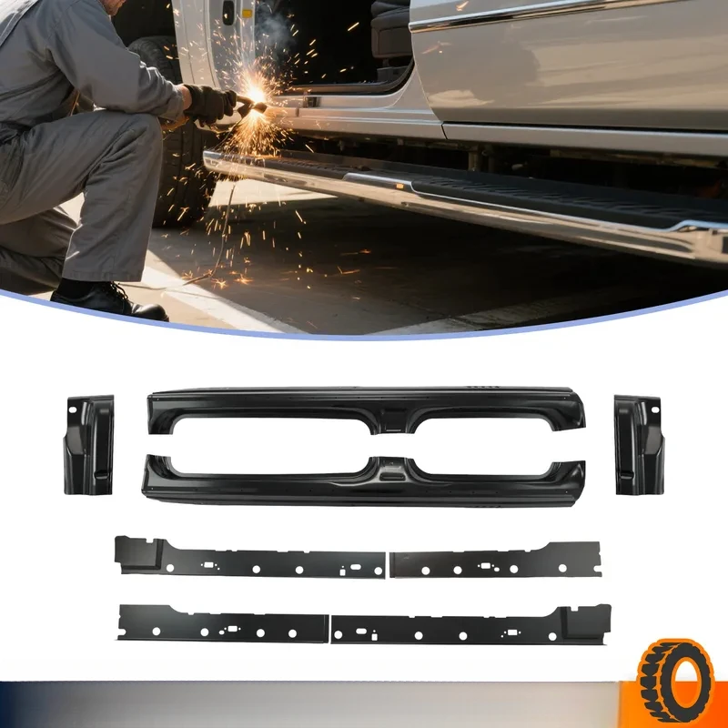 

Inner&Outer Rocker Panels&Cab Corners For 2009-2014 Pickup F150 Super Crew