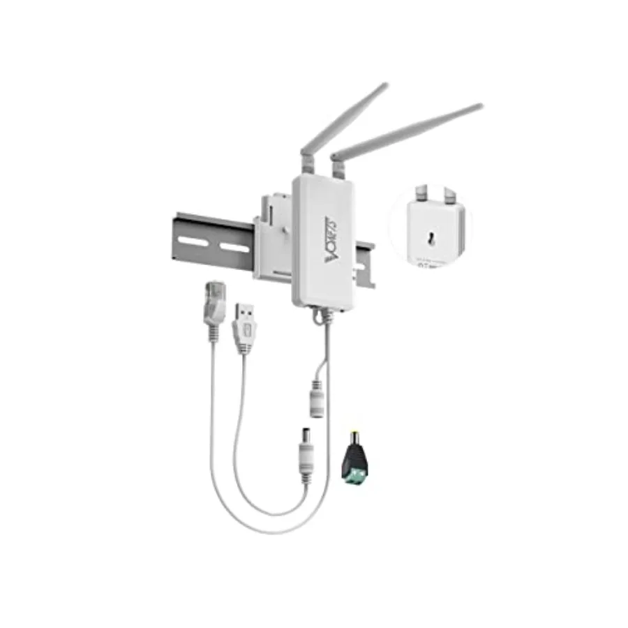 

VAP11S Industrial High Power 2.4GHz WiFi Bridge/Repeater/Mini Router/ Ethernet to WiFi Hotspot Extender 300Mbps with 2 RJ45 Por