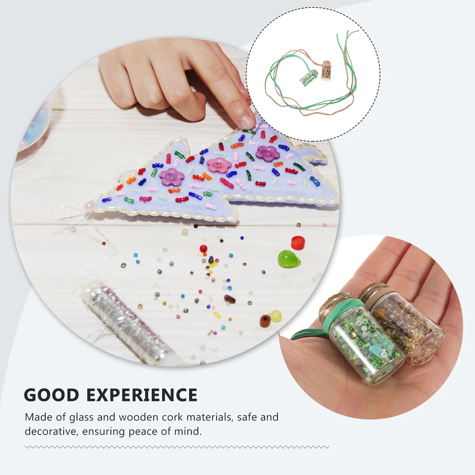 1 conjunto de contas em garrafas conjunto mini garrafas de desejos de vidro com cortiça para diy casa decoração de casamento crianças artesanato atividade garrafa charme