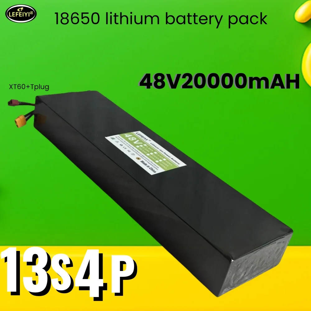 

54.6V Citycoco 48V 20000mAh 13S4P 18650 lithium battery with BMS, suitable for Kugoo M4/M4 Pro/Max Speed, replace built-in batte