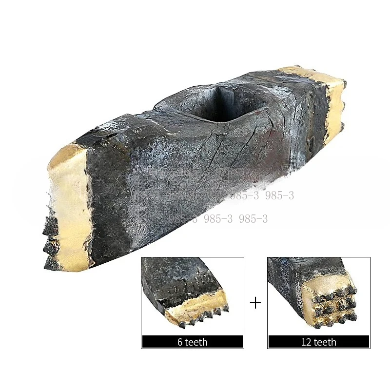 Handmade Alloy Chiseling Hammer, Double Head Bush Hammer for Granite Concrete Stone