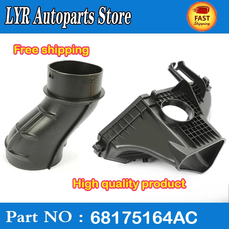 

High quality For Dodge Challenger 2018-23 Air Filter Intake Kit Intake Pipe Lower Housing 68175164AC 68322216AA car accessories