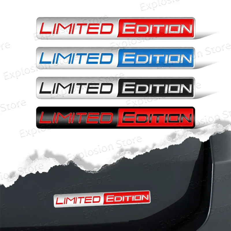 

3D Aluminium Car Styling Limited Edition Emblem Rear Trunk Fender Body Adhesive Badge Sticker For Universal Cars Accessories